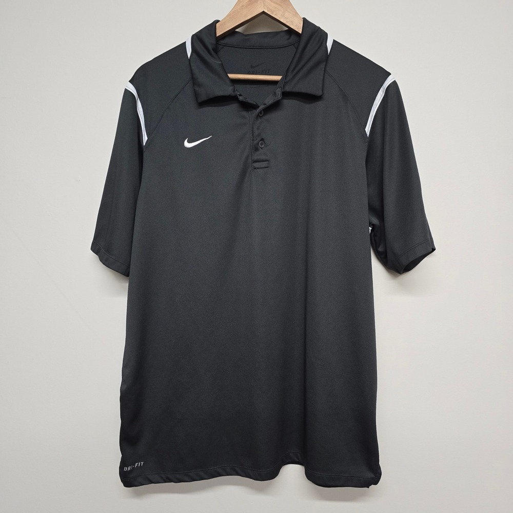 Nike Dri-FIT Polo Mens Large Black Coors Light Embroidered Sporty Gorpcore
